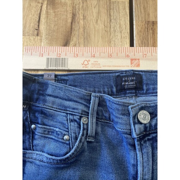 Citizens of Humanity Two Tone Rocket Crop High Rise Skinny Jeans Sz 27 - Picture 6 of 11